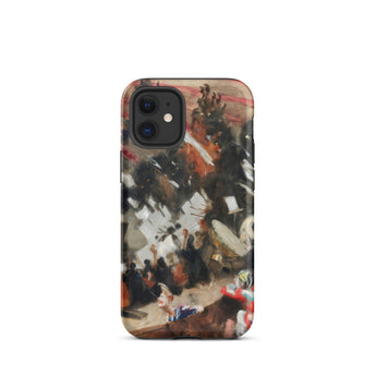 Rehearsal of the Pasdeloup Orchestra - John Singer Sargent Phone Case Iphone 12 Mini / Matte Rugged Hard-shell Phone Case Vibrant Abstract