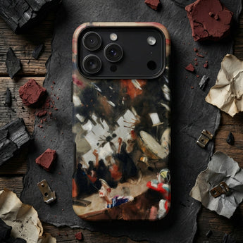 Rehearsal of the Pasdeloup Orchestra - John Singer Sargent Phone Case Rugged Matte-finish Phone Case Dynamic Abstract Painting Bold