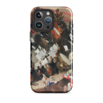 Rehearsal of the Pasdeloup Orchestra - John Singer Sargent Phone Case Iphone 16 Pro Max / Gloss Rugged Phone Case Vibrant Abstract Painting