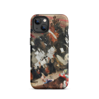 Rehearsal of the Pasdeloup Orchestra - John Singer Sargent Phone Case Iphone 13 / Matte Rugged Phone Case Vibrant Abstract Painting Bold