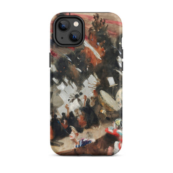 Rehearsal of the Pasdeloup Orchestra - John Singer Sargent Phone Case Iphone 14 Plus / Matte Rugged Phone Case Vibrant Abstract Painting