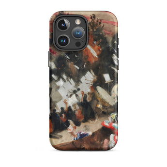 Rehearsal of the Pasdeloup Orchestra - John Singer Sargent Phone Case Iphone 16 Pro Max / Matte Rugged Phone Case Vibrant Abstract Painting
