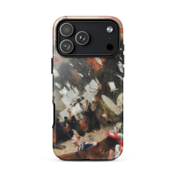 Rehearsal of the Pasdeloup Orchestra - John Singer Sargent Phone Case Iphone 17 Pro Max / Gloss Rugged Phone Case Vibrant Abstract Painting
