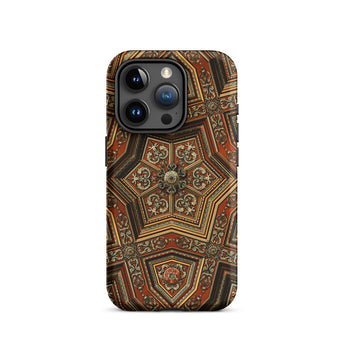Renaissance Pattern - Auguste Racinet Iphone Case 15 Pro / Matte Ornate Star-patterned Phone Decorative, Extravagance, Mobile Cases