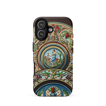 Renaissance Pattern - Auguste Racinet Iphone Case 17 / Matte Iphone 12 Case Intricate Vintage Design Classical Figures Auguste Racinet,