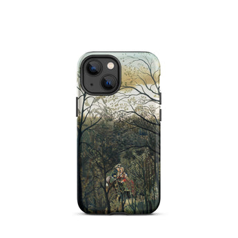 Rendezvous im Wald - Henri Rousseau iPhone-Hülle, 13 Mini / Matt, Handyhüllen, Toby Leon