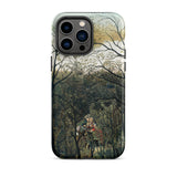 Rendezvous in the Forest - Henri Rousseau Phone Case Iphone 14 Pro Max / Matte Phone Case Forest Scene Henri Rousseau, Rousseau’s Emerald