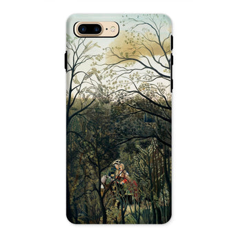 Rendezvous in the Forest - Henri Rousseau Phone Case Iphone 8 Plus / Matte Phone Case Forest Scene Henri Rousseau, Rousseau’s Emerald Hush,