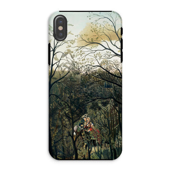 Rendezvous in the Forest - Henri Rousseau Phone Case Iphone Xs / Matte Phone Case Forest Scene Henri Rousseau, Rousseau’s Emerald Hush,