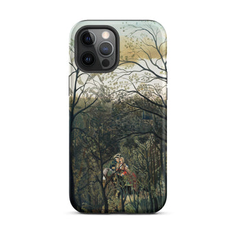 Rendezvous in the Forest - Henri Rousseau Phone Case Iphone 12 Pro Max / Matte Artistic Phone Case Henri Rousseau, Rousseau’s Emerald Hush,
