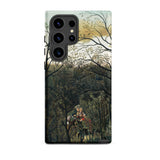 Rendezvous in the Forest - Henri Rousseau Phone Case Samsung Galaxy S24 Ultra / Matte Phone Case Detailed Illustration Two Figures Period