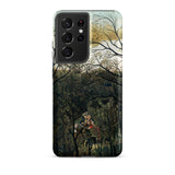 Rendezvous in the Forest - Henri Rousseau Phone Case Samsung Galaxy S21 Ultra / Matte Phone Case Detailed Moody Forest Scene Dark Green