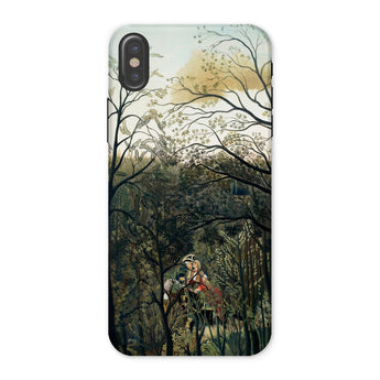 Rendezvous in the Forest - Henri Rousseau Phone Case Iphone x / Matte Phone Case Forest Scene Henri Rousseau, Rousseau’s Emerald Hush,