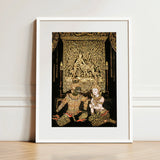 Rendezvous - Traditional Thai Temple Art Print / Canvas Framed Intricate Gold-leaf Dark Spellbinding, Mythology, Prints