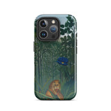 The Repast of Lion - Henri Rousseau Phone Case Iphone 16 Pro / Gloss Detailed Illustration Lush Green Jungle, Stitches Carnage, Palm Fronds