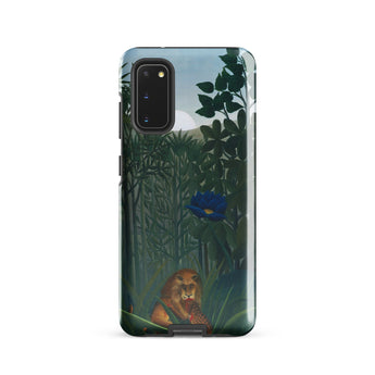 The Repast of the Lion - Henri Rousseau Phone Case Samsung Galaxy S20 / Gloss Phone Case Detailed Illustration Lion Dense Green Foliage