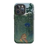 The Repast of the Lion - Henri Rousseau Phone Case Iphone 16 Pro Max / Gloss Phone Case Detailed Illustration Lion Lush Green Jungle Henri