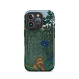 The Repast of the Lion - Henri Rousseau Phone Case Iphone 16 Pro / Matte Phone Case Detailed Illustration Lion Lush Green Jungle Henri