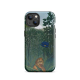 The Repast of the Lion - Henri Rousseau Phone Case Iphone 13 / Gloss Phone Case Detailed Illustration Lion Lush Green Jungle Henri Rousseau