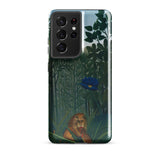 The Repast of the Lion - Henri Rousseau Phone Case Samsung Galaxy S21 Ultra / Gloss Phone Case Detailed Illustration Lion Lush Green Jungle