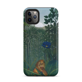 The Repast of the Lion - Henri Rousseau Phone Case Iphone 11 Pro Max / Matte Phone Case Detailed Illustration Lion Lush Jungle Vibrant