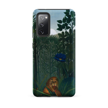 The Repast of the Lion - Henri Rousseau Phone Case Samsung Galaxy S20 Fe / Matte Phone Case Jungle Scene Lion Green Foliage Vibrant Henri