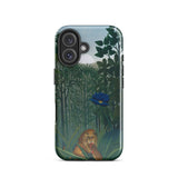 The Repast of the Lion - Henri Rousseau Phone Case Iphone 16 / Gloss Phone Case Jungle Scene Lush Green Foliage Vibrant Henri Rousseau