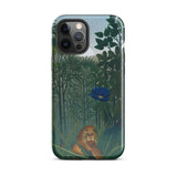 The Repast of the Lion - Henri Rousseau Phone Case Iphone 12 Pro Max / Gloss Phone Case Lion Lush Green Jungle Scene Tall Henri Rousseau
