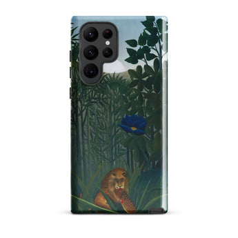 The Repast of the Lion - Henri Rousseau Phone Case Samsung Galaxy S22 Ultra / Gloss Phone Case Lush Jungle Scene Deep Greens Blue Henri