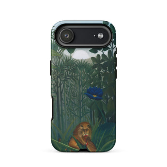 The Repast of the Lion - Henri Rousseau Phone Case Iphone 17 Air / Matte Rugged Phone Case Detailed Illustration Lion Dense Jungle Henri