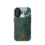 The Repast of the Lion - Henri Rousseau Phone Case Iphone 17 / Matte Phone Case Vibrant Jungle Scene Lush Green Foliage Henri Rousseau