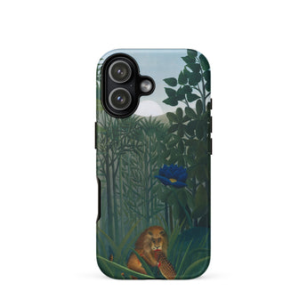 The Repast of the Lion - Henri Rousseau Phone Case Iphone 17 / Matte Phone Case Vibrant Jungle Scene Lush Green Foliage Henri Rousseau