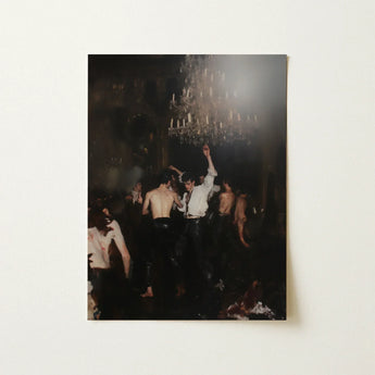 Reverie - Gay Circuit Party Aristocrats Art Print / Canvas Rectangular Dimly Lit Energetic Dance Scene, Peeled Fruit Prints