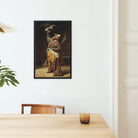 Rich Kyrgyz Hunter with a Falcon Vasily Vereshchagin Framed Canvas, Framed Artwork Native American Warrior Traditional Dress