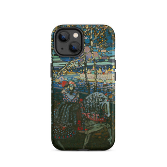 Riding Couple - Wassily Kandinsky Phone Case Iphone 14 / Matte Artistic, Midnight Promenade, Carnival Beads Mobile Cases
