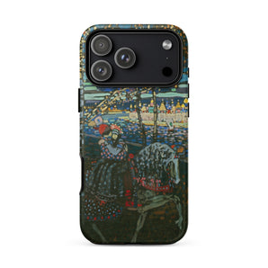 Riding Couple - Wassily Kandinsky Phone Case Iphone 17 Pro Max / Matte Iphone 12 Pro Max Case Dark Intricate Painting Kandinsky Case,