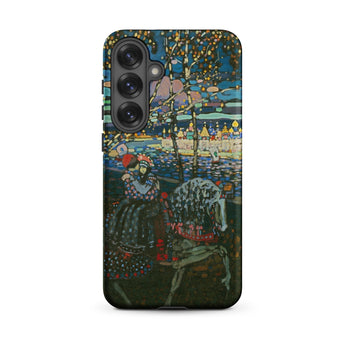 Riding Couple - Wassily Kandinsky Phone Case Samsung Galaxy S25 Plus / Matte Vibrant Impressionistic Painting Woman Dark Dress Iphone,