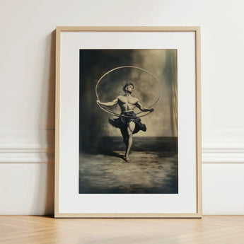 Ringleader - Gay Neoclassical Art Print / Canvas Framed Artwork Muscular Man Motion Captured Dramatic Lighting Queer Body Liberation,