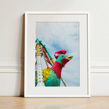 Rise and Shine - Amusement Park Fun Fair Ride Art Print / Canvas, 12x16’’ / 31x41cm / White Frame / Matboard, Posters Prints & Visual