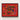 Vibrant Red Embroidered Textile Artwork Stylized Animal Bold Mola Embroidery Art, Framed, Design