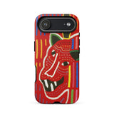 Roaring Tiger Appliqué - Mola Embroidery Phone Case, Iphone 17 Air / Matte, Mobile Cases, Toby Leon