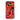 Roaring Tiger Appliqué - Mola Embroidery Iphone Case, x / Matte, Colorful Phone Case Stylized Red Animal Face Fangs
