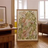 Rouget - Maurice Pillard Verneuil Art Nouveau Print / Canvas Framed Artwork Fish Among Green Foliage Nature-inspired Illustration Auguste