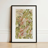 Rouget - Maurice Pillard Verneuil Art Nouveau Print / Canvas Framed Stylized Fish Among Green Seaweed Auguste Racinet, Prints