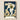 Framed Art Deco-style Poster Man White Suit Cap Gray Pinstripes Bends, Low, Megaphone Tucked Gold, Pulled Forward, Navy Sky Rendered, Flat,