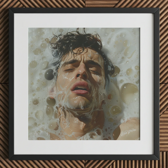 Rub-a-dub - Sexy Gay Dream Art Print / Canvas, Homoerotic Art Print, Petit Mort, Gay Art