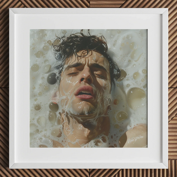 Rub-a-dub - Sexy Gay Dream Art Print / Canvas, Homoerotic Art Print, Petit Mort, Gay Art