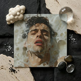 Rub-a-dub - Sexy Gay Dream Art Print / Canvas Square Photograph Man Submerged Soapy Water Framed Textured Homoerotic, Petit Mort, Prints