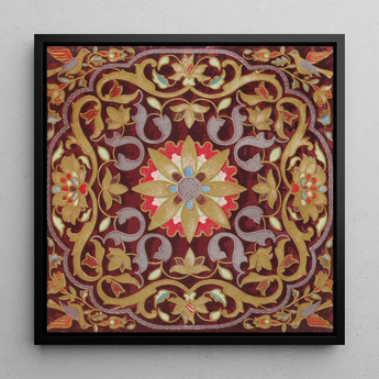 Russian Embroidery - Matthew Digby Wyatt Art Print / Canvas, 12x12’’ / 31x31cm / Black Frame, Posters Prints & Visual Artwork, Toby Leon