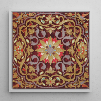 Russian Embroidery - Matthew Digby Wyatt Art Print / Canvas, 12x12’’ / 31x31cm / White Frame, Posters Prints & Visual Artwork, Toby Leon
